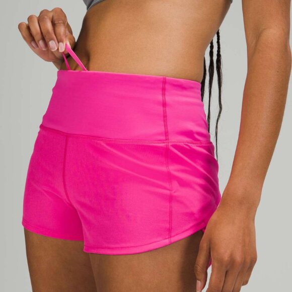 NWT Lululemon Speed Up Mid-Rise Lined Short 4" Sonic Hot Pink Sz 2 Tall - Picture 4 of 13